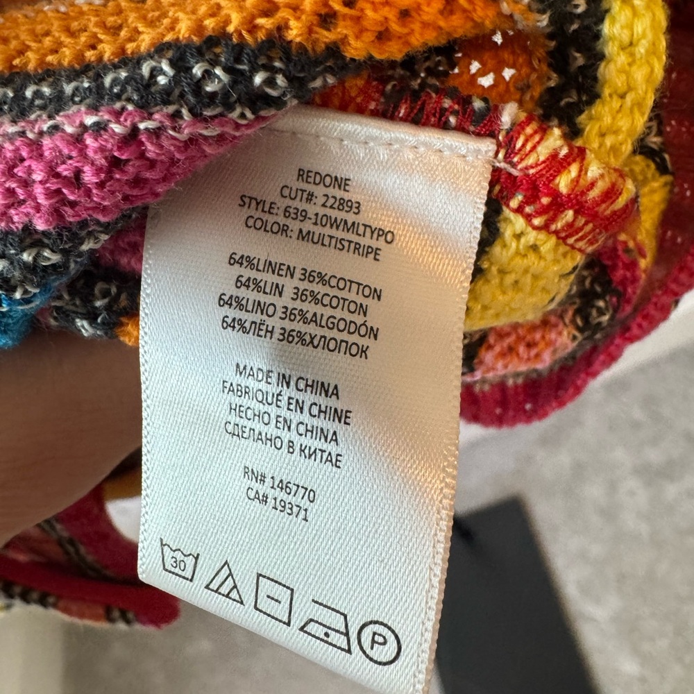 Re/Done Multicolor Striped Button Down Shirt - image 6